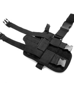 Tactical Drop Leg Holster - Thigh Holster - Right Hand - Nylon - Black