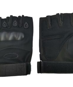 Tactical Gloves Half Fingers Black - XL