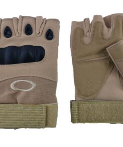Tactical Gloves Half Fingers Khaki - XL