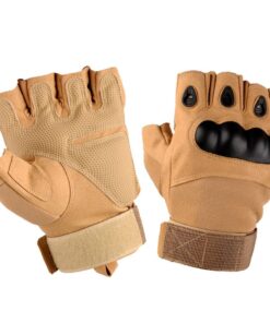 Tactical Gloves Military Rubber Hard Knuckle Gloves - Yellow