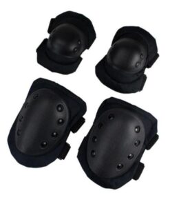 Tactical Knee and Elbow Pads Set - Black