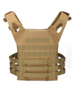 Tactical Lightweight MOLLE Plate Carrier vest Only - Khaki