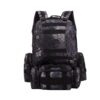 Tactical Military MOLLE Assault Backpack - Black Pattern (55L)