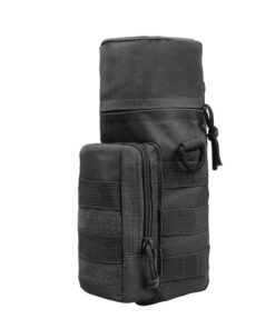 Tactical Military Water Bottle Bag - Black