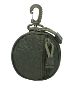 Tactical Molle Pouch EDC Key Coin Bag with Hook for Hunting - Green