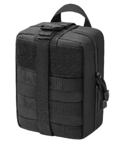 Tactical MOLLE Pouch Organizer Bag for Outdoor Hunting - Black