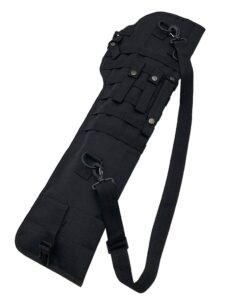 Tactical Molle Shotgun Scabbard Holster Rifle Sling Case Bag - Black