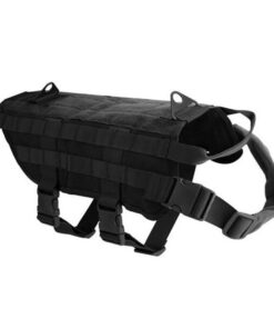 Tactical Outdoor Dog Training Molle Vest JY-88 - Black