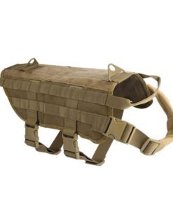 Tactical Outdoor Dog Training Molle Vest JY-88 - Brown