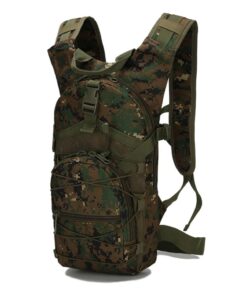 Tactical Outdoor Hydration Backpack - Green pixel camo