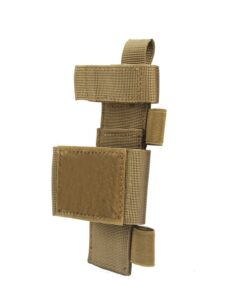 Tactical Outdoor Molle Flashlight Pouch Organizer Holster Bag - Khaki