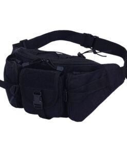 Tactical Outdoor Waist Bag - Black