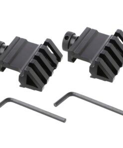 Tactical Rail Mount 45 Degree Sight Scope Rail Riser Mount for Scopes - 2-piece