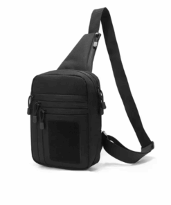 Tactical Shoulder Bag Pack with Holster - Black