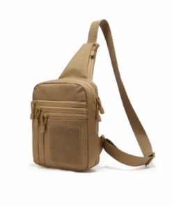 Tactical Shoulder Bag Pack with Holster - Tan