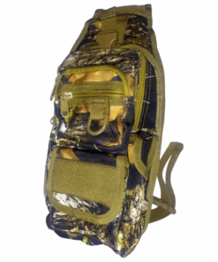 Tactical Sling Bag with Pistol Holster - Black - Camo