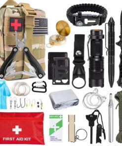 Tactical Survival Multi-Function Kit-20 in 1-Tactical bag - CP -Camouflage