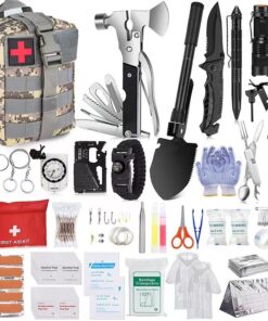 Tactical Survival Multi-Function Kit - 36 in 1 - ACU-Camouflage Bag