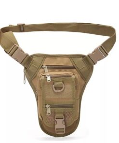 Tactical Waist Bag with Pistol Holster - Khaki