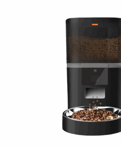 TailMe Classic Connected AutoFeeder - App-Controlled Automatic Feeder - Black