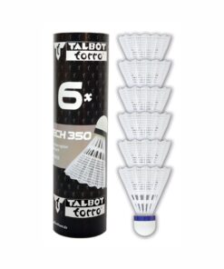 Talbot-Torro Tech 350 Shuttlecocks - 6 Pieces - White