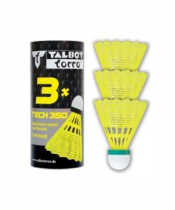 Talbot-Torro Tech 350 Shuttlecocks - Yellow - Slow - 3 Pieces