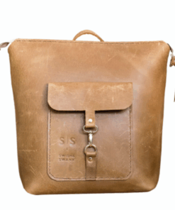 Tan Leather Ladies Backpack - Swish and Swank