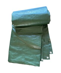 Tarpaulin Ground Sheet/Waterproof Tent Cover 3m x 4m HDPE
