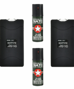 Taser and Nato Pepper Spray - 4 Pack