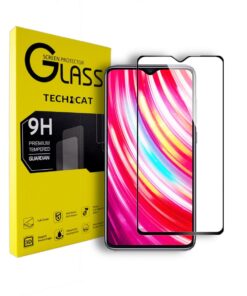 Techcat Xiaomi Redmi Note 8 Pro Screen Protector Full Coverage Tempered Glass