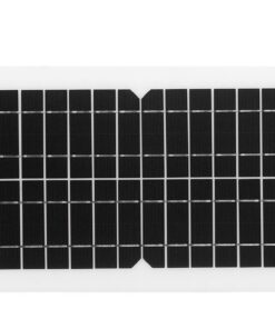 Techme 12W 12V Solar Monocrystalline Panel Kit with USB Port