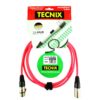 Tecnix 2m XLR-XLR Microphone Cable - Red