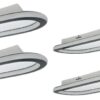 Teempeest Modern Indoor Oval LED Ceiling Light 60W - 4 Pack