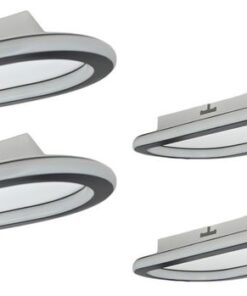 Teempeest Modern Indoor Oval LED Ceiling Light 60W - 4 Pack