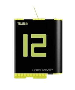 Telesin Rechargeable Battery for Gopro Hero 12 Black