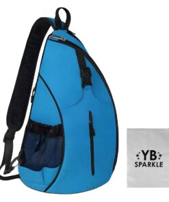 Tennis Sports Racket Sling Backpack Crossbody Bag & Storage Bag