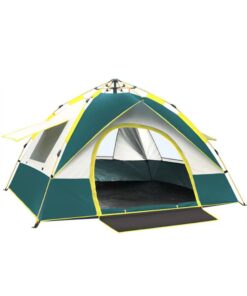 Tent-004-G, 3~4 Sleper 1 Door 3 Windows Tent-Green