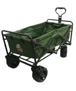 Tentco Large Wheel Folding 4x4 Camping Outdoor Utility Trolley - Green