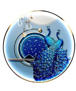 TGS-076-27 Blue Peacock Wall Portrait