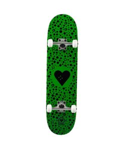 The Heart Supply Round Logo Spots Complete Neon Green 8" Skateboard Street