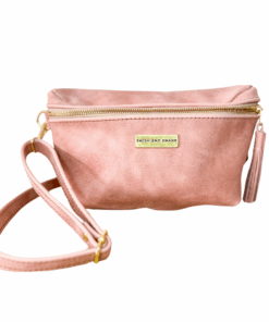 The Leather Crossbody Bag - Dusty Pink