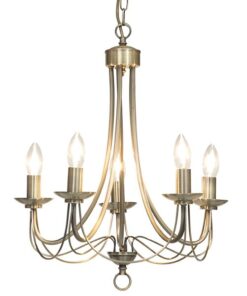 The Lighting Warehouse - Chandelier Modern no Shade Maypole 5 12376AB