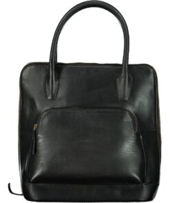 The Match Bag - Supreme Leather Handbag - with a Matching Wallet - Black