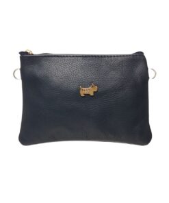 The Sassy - Leather Crossbody & Mobile Phone Sling (Navy)