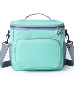 Thermal Insulated Lunch Bag Cooler Bag for Work Picnic Travel - green