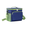Thermal Insulated Lunch Cooler Bag with Strap - Blue & Green