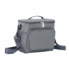 Thermal Insulated Lunch Cooler Bag with Strap - Grey