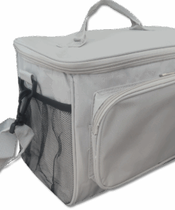 Thermal Insulated Lunch Cooler Bag with Strap - Light Grey