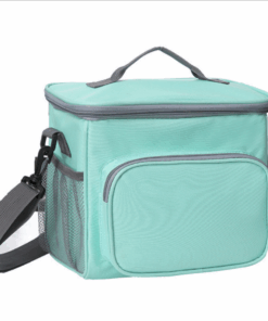 Thermal Insulated Lunch Cooler Bag with Strap - Turquoise