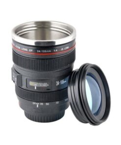 Thermo Camera Lens Styled Stainless Steel Flask & Cup